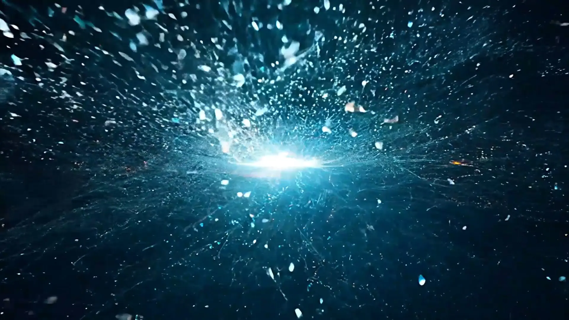 Bright Energy Particle Blast Transition for Sci-Fi Animations